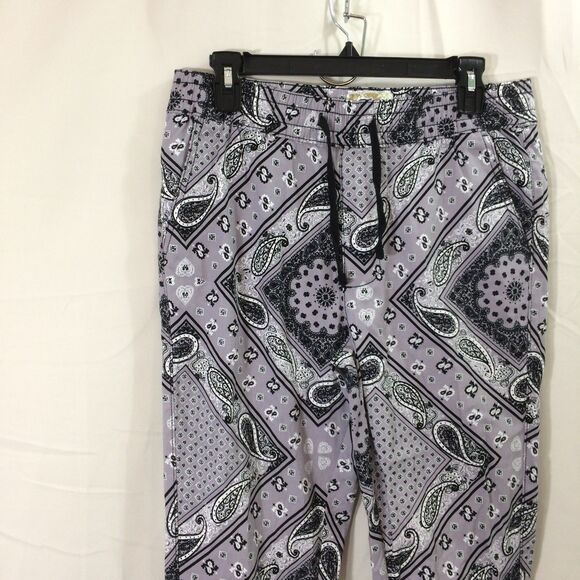 Fresh Prints of Bel-Air Mens Paisley Jogger Pants Elastic Waist Cotton Stretch M - Picture 3 of 4